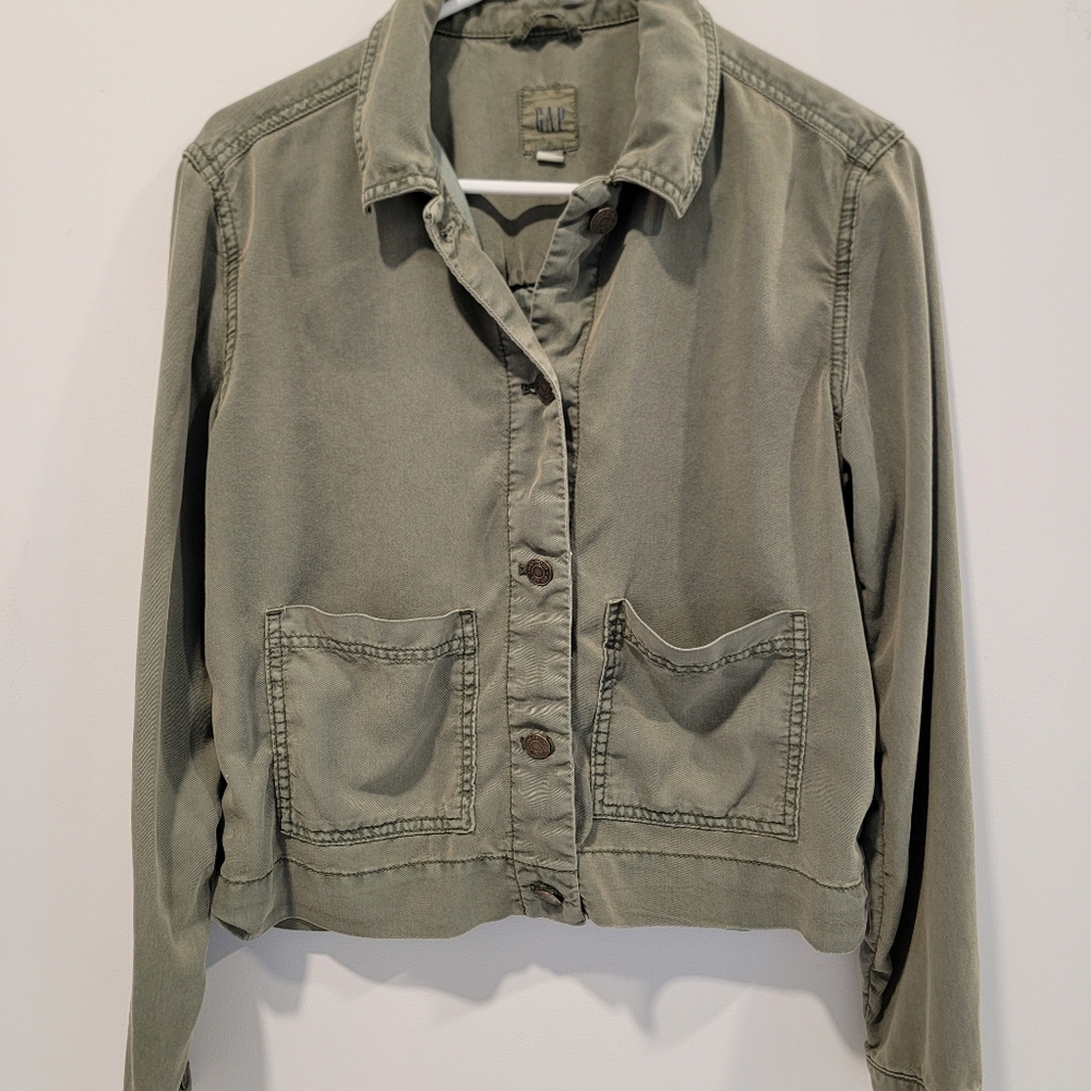 GAP Utility Jacket in Olive Green XS